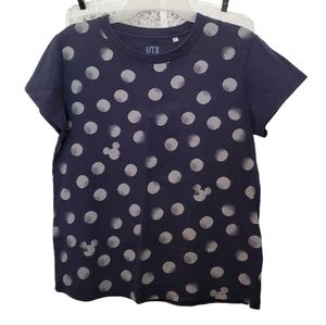 3/$20 UNIQLO UT DISNEY Hidden Mickey 👀 Mouse Polka Dot T-Shirt 👀 Size M